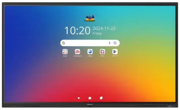 86" ViewSonic IFP86 čierna / Interaktívny panel / 4K UHD / Android 16 EDLA / 64 dotykových bodov IR / Wi-Fi 6 / 8GB/128GB (IFP8641-1-1C)