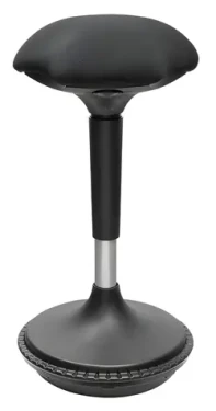 LogiLink Aktívna sedacia stolička čierna / Sedacia stolička / výškovo nastaviteľná / 63-87 cm / do 125 kg (EO0011)