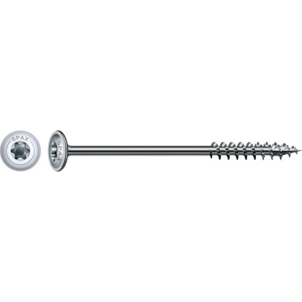 SPAX 251010601005 skrutka do dreva 6 mm 100 mm Torx, vnútorná korunka šesťhranná ocel glavanizované zinkom 100 ks; 251010601005