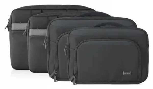 4smarts Target Eco Clamshell 15-16" čierna / Taška na notebook / pre notebooky do 16" / RPET materiál (541765)