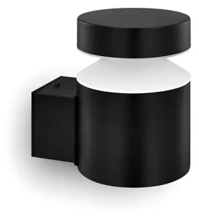 Philips Laven čierna / Vonkajšie nástenné svietidlo / LED 6W / 720lm / 2700K / IP44 (929003362201)