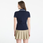 Tričko LACOSTE Ribbed Collar Shirt Navy Blue/ Chambray-Flour 40