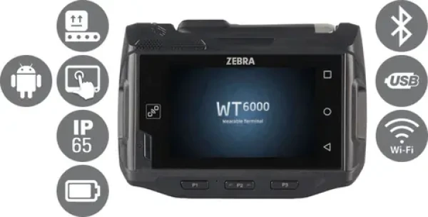 ZEBRA WT6000 / BT / Wi-Fi / USB / dotykový displej / batéria / Android 5.1 (WT60A0-TS0LEWR)