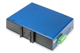 Digitus Industrial modrá / Switch / 16 portov / Gigabit / Unmanaged / DIN (DN-651129)