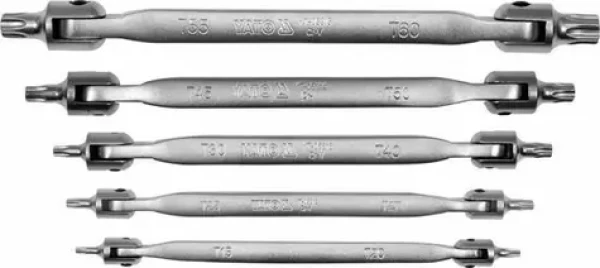 YATO YT-05320 Torx kĺbové kľúče T15-T60 CrV 5 ks (YT-05320)