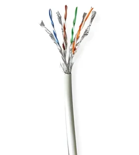 Nedis CAT7 100 m šedá / Inštalačný kábel / S/FTP / Cu / LSZH / Box (CCBG8548GY100S)