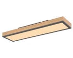 Stropní LED osvetlenie Doro 60 cm, drevený vzhľad%