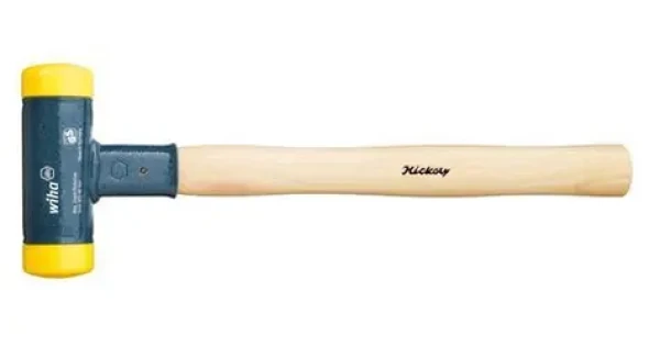 Wiha 02098 / Kladivo s mäkkou hlavou / 60 mm / drevená rukoväť / bezspätné / 420 mm (02098)