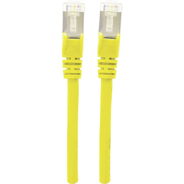 Intellinet 350518 RJ45 sieťové káble, prepojovacie káble CAT 6A S/FTP 5.00 m žltá fóliové tienenie, tienenie pletivom, bez halogénov 1 ks; 350518