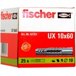 Fischer UX 10 x 60 univerzálna hmoždinka 60 mm 10 mm 62761 25 ks; 62761