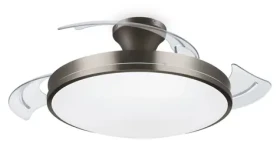 Philips Atlas nikel / Stropné svietidlo s ventilátorom / 28W+35W / 4500lm / 2700-4000-5500K / IP20 (SKL000388937)