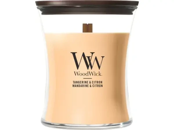 Woodwick Tangerine Citrón sviečka stredná (5038581178813)