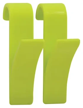 MSV závesný háčik na uterák na vykurovací rebrík 2 ks zelený / plast / 98 x 25 x 64 mm