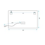 REA - Zrkadlo LED 80x60cm P10407 HOM-02829