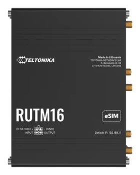 Teltonika RUTM16 Global, EU PSU / Router industriálne / 4G (RUTM16000000)