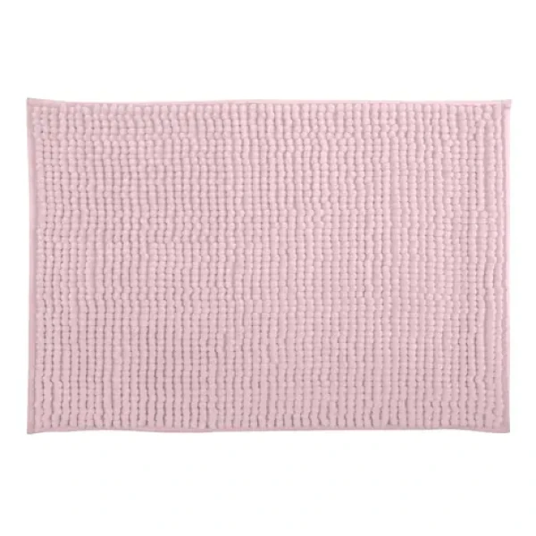 MSV CHENILLE kúpeľňová predložka 40 x 60 cm pastelovo ružová / mikrovlákno / protišmyková