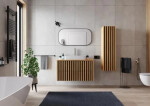 Kúpeľňová skrinka vysoká SAT Delano 34x125x36 cm dub mat DELANOV35DC DELANOV35DC