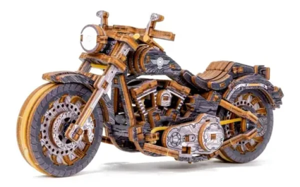 Wooden City 3D Drevené puzzle Motocykel Cruiser Limitovaná edícia