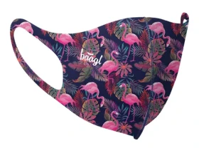 BAAGL Antibakterialná rúška pre dospelých Flamingo / 17.5x12.5 cm / ióny striebra (A-30458)