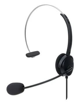 Manhattan Mono USB headset On-Ear čierna / Headset / Mono / USB-A / 69 g (180498)