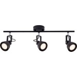 Nordlux Aslak 3-Spot 45740103 stropná lampa GU10 čierna; 45740103