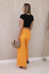Široké nohavice v páse oranžové UNI