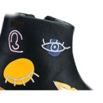 Camper Peu Cami Black Sella Negro Surreal Face (K900216-003) členkové barefoot topánky 25 EUR