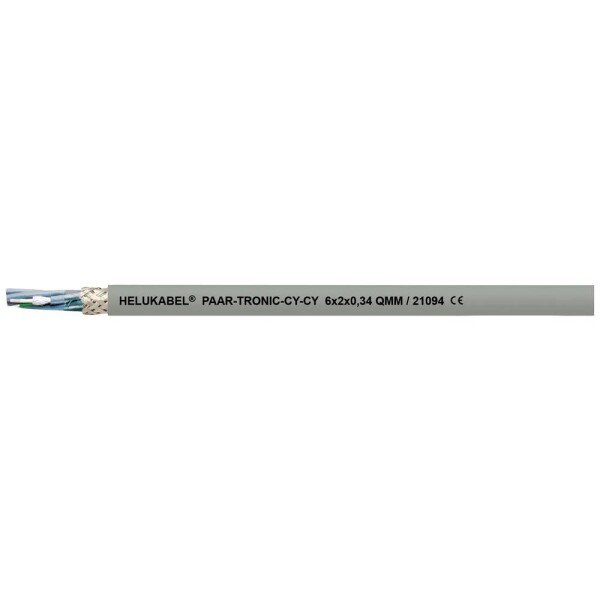 HELU 21077-500 dátový kábel 2 x 2 x 0.25 mm² sivá 500 m; 21077-500