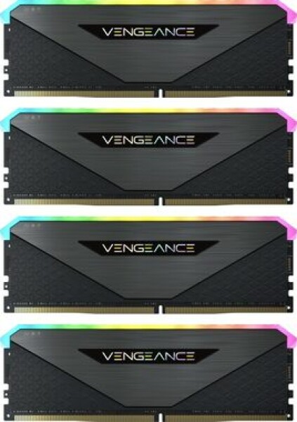 Corsair Vengeance RGB RT Gunmetal 32GB (4x8GB) 3600MHz / DDR4 / PC4-28800 / CL18-22-22-42 / 1.35V / XMP2.0 (CMN32GX4M4Z3600C18)