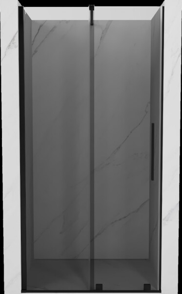 MEXEN/S - Velár posuvné sprchové dvere 120, grafit, čierna 871-120-000-41-70