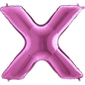 Nafukovací balónik písmeno X ružové 102 cm - Grabo