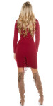 Sexy knit dress with V-cut and lacing Einheitsgroesse