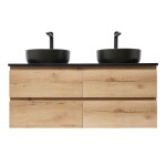 Kúpeľňová skrinka s umývadlom SAT B-Way 119x50x45 cm dub mat BWAY2120OAKTKUBB BWAY2120OAKTKUBB