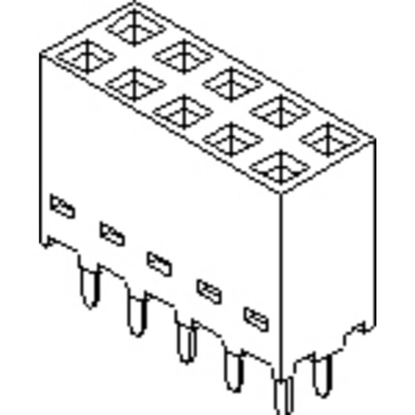 Molex zásuvkové puzdro na dosku 901512214 1 ks; 901512214