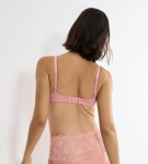 AMOURETTE - Kvetinová čipkovaná podprsenka s kosticami (limitovaná edícia) Triumph CHERRY ROSE 90H