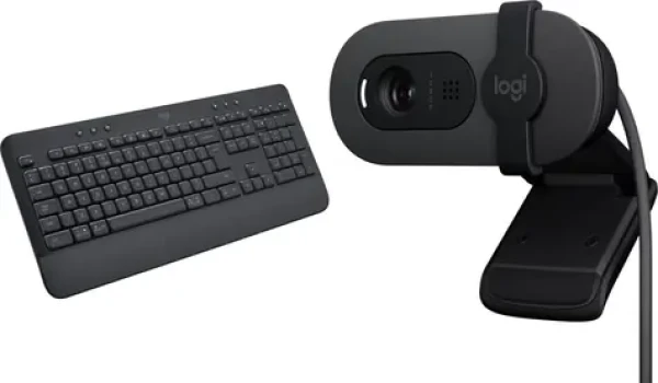 Logitech K650 Signature + Brio 100 / Klávesnica + webkamera / Bluetooth / USB