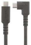 StarTech Rugged USB-C 90° čierna / Kábel / USB-C - USB-C / 10 Gbps / 4K 60 Hz / 0,5 m (RUSB31CC50CMBR)