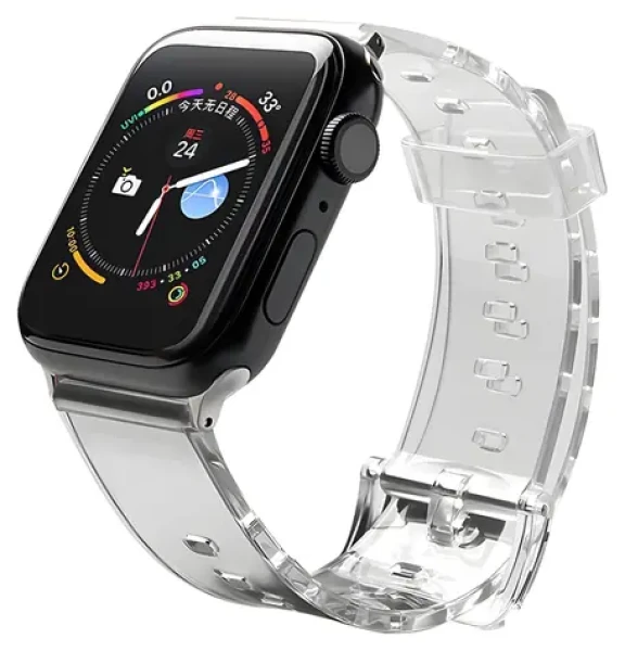 Hurtel Silicone Strap 42/44 mm čierna / Remienok pre Apple Watch / Silikónový