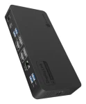 Icy Box Heart Dock 2255 čierna / Dokovacia stanica / USB-C / 2x HDMI / 2x DP / RJ-45 / 96 W PD (61217)