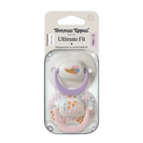 Tommee Tippee Ultimate Fit DECO silikónový cumlík 6-18 m GIRL 2ks - viac farebných variant (433652-T)