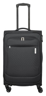 Stredný textilný kufor Travelite Priego M Anthracite