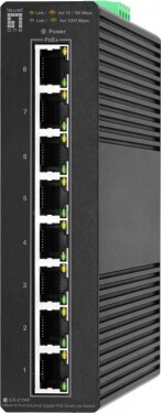 LevelOne LevelOne IGS-2108P łącza sieciowe Zarządzany L2 Gigabit Ethernet (10/100/1000) Obsługa PoE Čierny