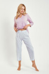 3458 DÁMSKE DLHÉ PYŽAMO ANDREA S-XL heather S