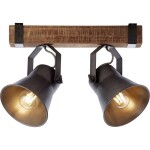 Brilliant 82129/46 Plow stropné svetlo E27 10 W čierna; 82129/46