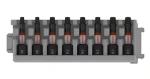 BOSCH 8dielna sada predĺžených bitov PRO Impact SQ / R1×2, R2×4, R3×2 / dĺžka 55 mm / šesťhran 1/4" (2608521U58)