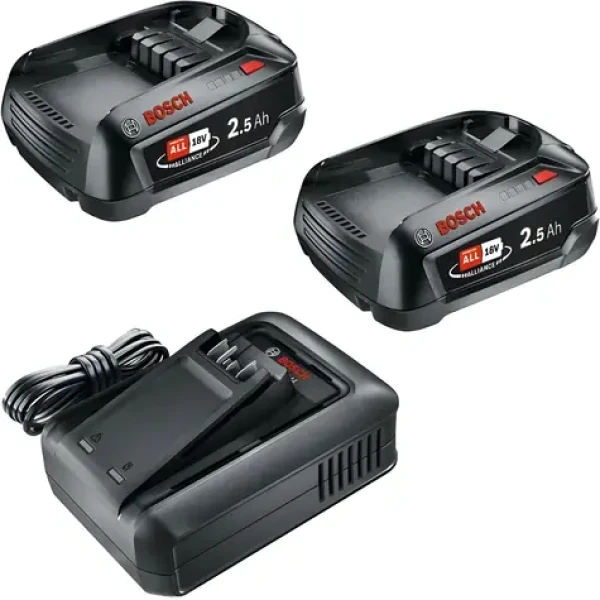 BOSCH AL 18V-44 / Štartovacia sada nabíjačky a akumulátorov / 2x 2,5 Ah / Li- ION / 18V (1600A031T5)