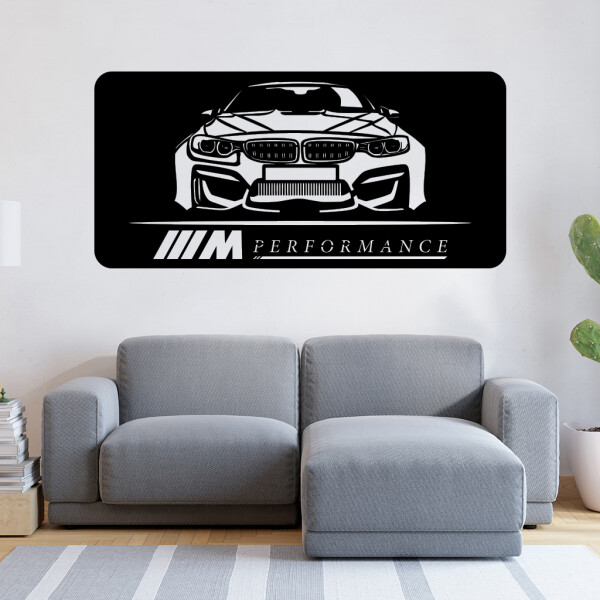 Veselá Stena Samolepka Rýchle auto Farba: černá, Veľkosť: 80 x 40 cm
