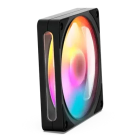NZXT F120 RGB čierna / Ventilátor / 120 mm / FDB ložisko / RGB LED / 4-pin PWM (RF-R212S-BF)