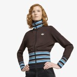 Mikina adidas Vintage Tt High Knitted Ribs Top Aurora Coffee L