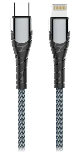 Colorway šedá / Dátový kábel / USB-C - Lightning / 30W / 2 m (CW-CBPDCL036-GR)